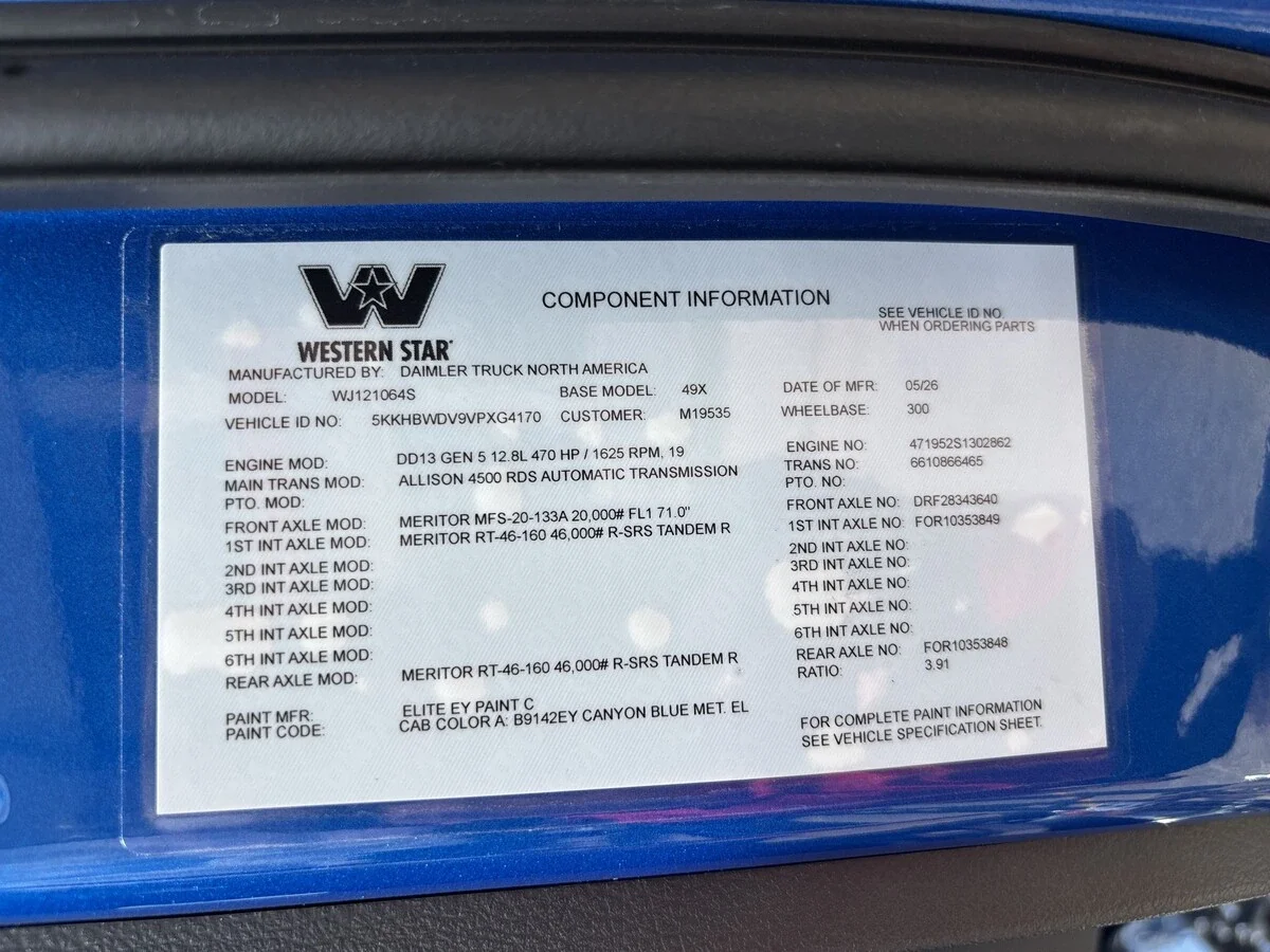 2027 Western Star 49X — photo 20