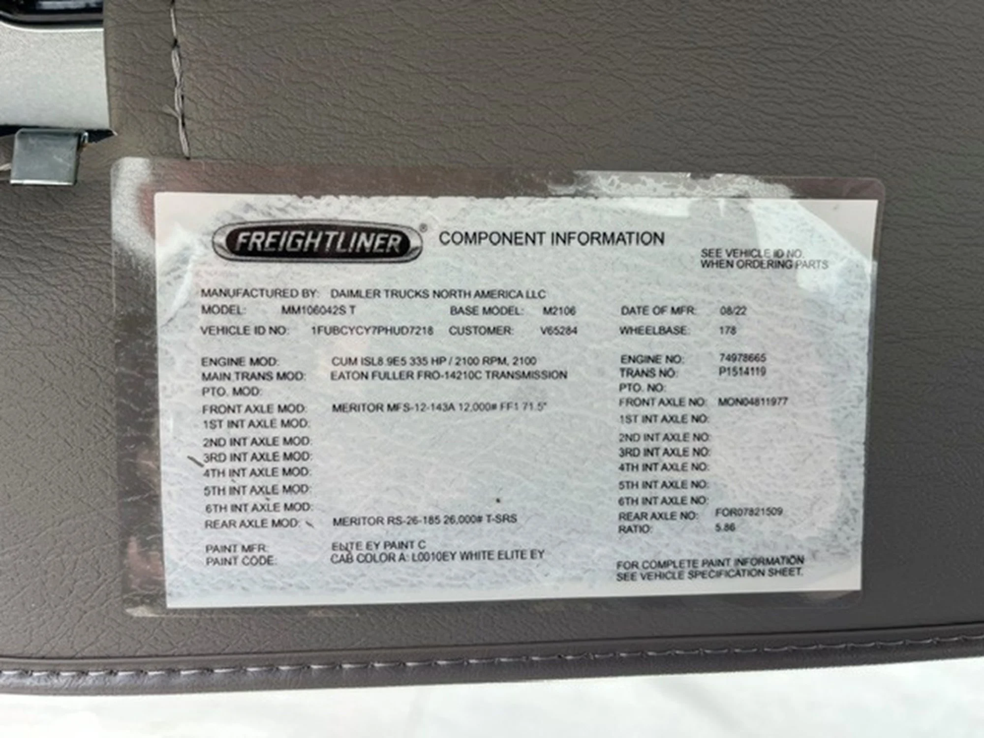 2023 Freightliner eM2 in MI — photo 16