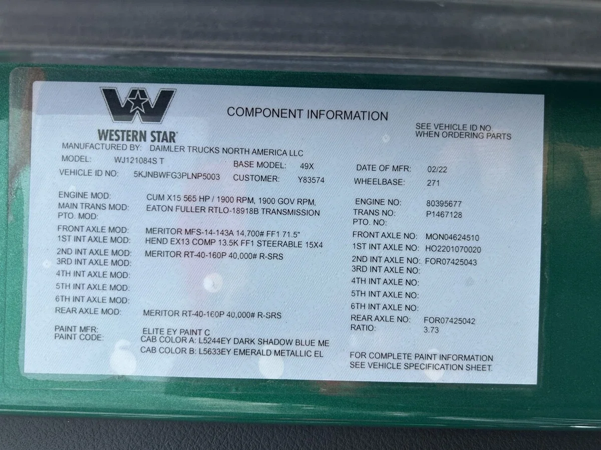 2023 Western Star 49X — photo 11