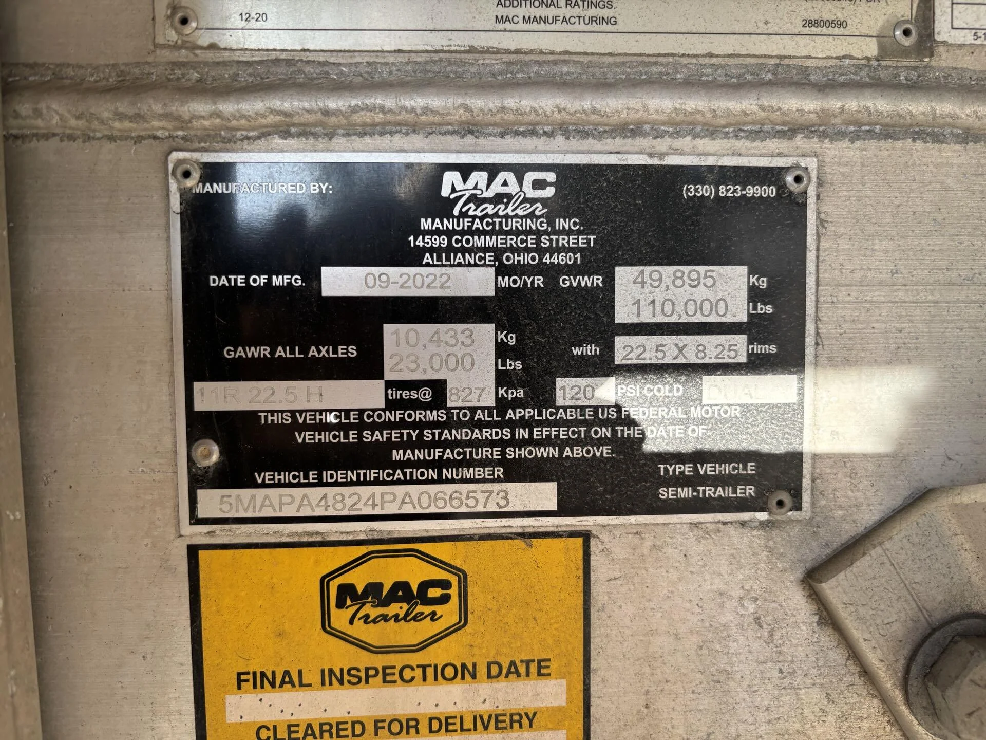 2023 MAC Trailer in Zanesville, OH — photo 16