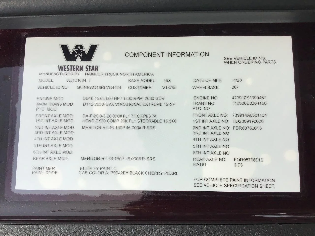 2024 Western Star 49X in Pacific, WA — photo 5