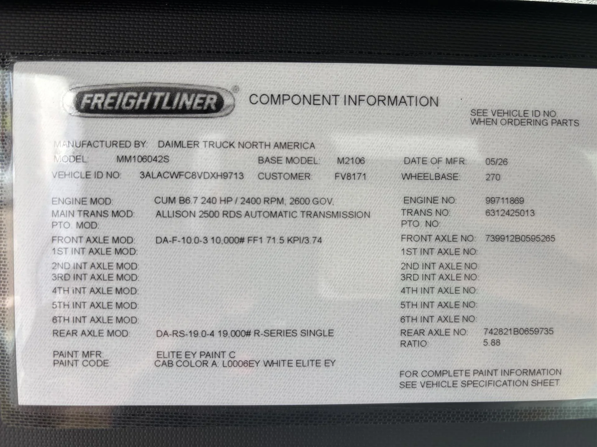 2027 Freightliner M2 106 in Inver Grove Heights, MN — photo 9
