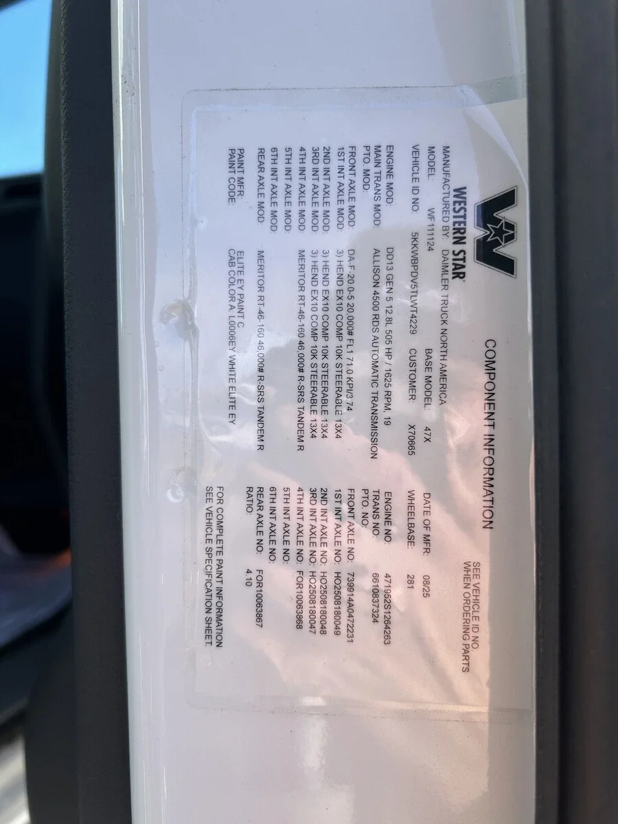 2026 Western Star 47X — photo 14