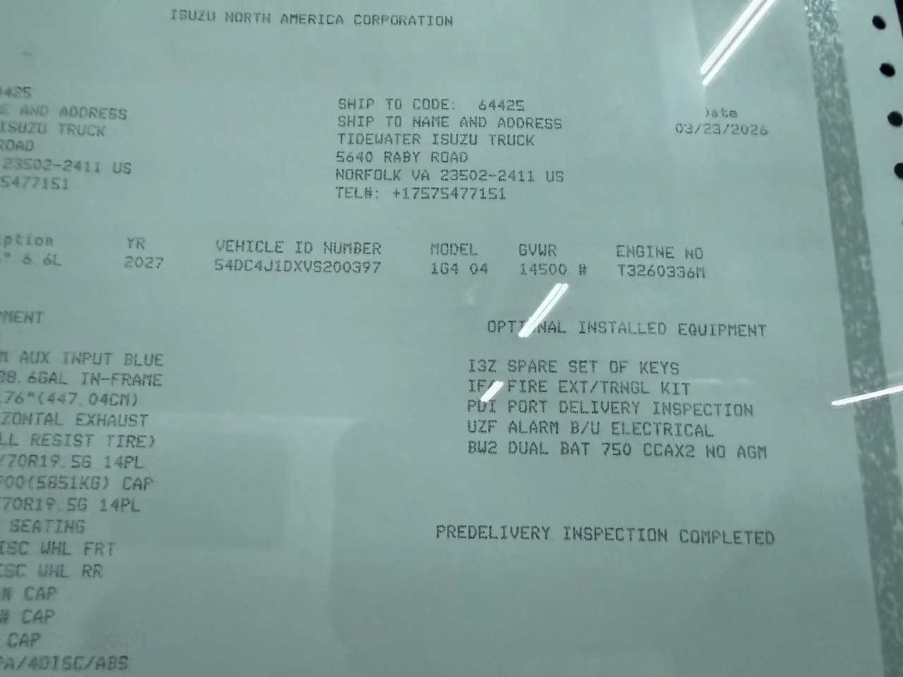 2027 Isuzu NPR in Norfolk, VA — photo 9