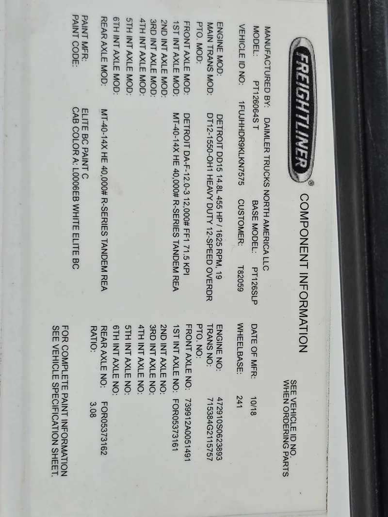 2019 Freightliner in French Camp, CA — photo 13