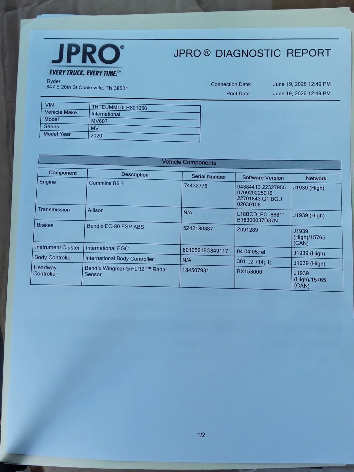 2020 International MV in La Vergne, TN — photo 10